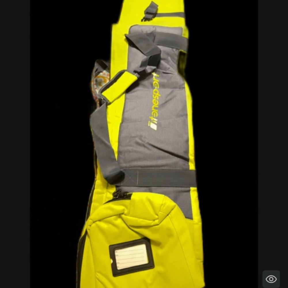 Yellow and Gray‎ Ski Bag